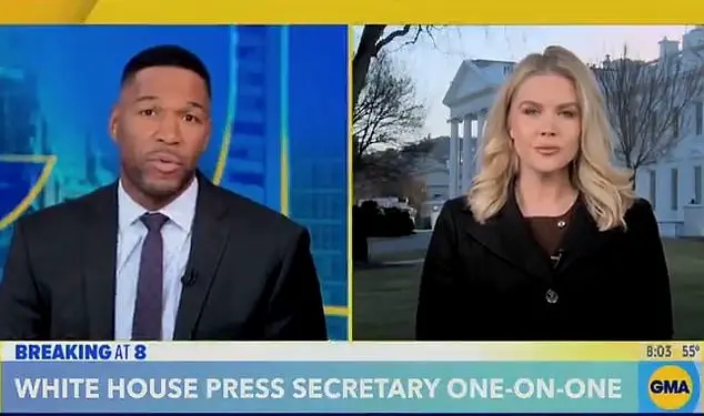 White House Press Secretary Karoline Leavitt's Heated Exchange with Michael Strahan Goes Viral