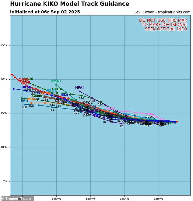 Tropical Storm Kiko Upgraded to Category 1 Hurricane by NHC, Heading Toward Hawaiian Islands