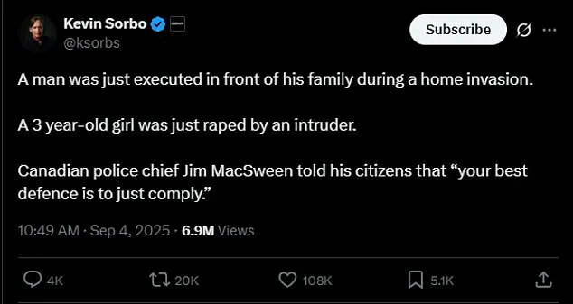 Behind Closed Doors: Police Chief's Controversial Advice on Home Invasions Sparks Debate