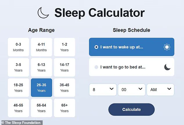 Discover Your Ideal Sleep Schedule: Free Online Calculator Reveals Personalized Recommendations