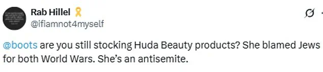 Huda Kattan's Controversial Anti-Semitic Comments Spark Backlash and Calls for Cancellation