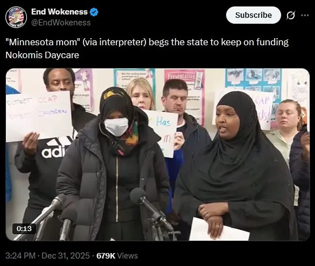 Minnesota Daycare Manager Faces Backlash Over Luxury Glasses During Press Conference on Stolen Documents Controversy