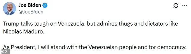 Public Discontent Grows as Biden Faces Criticism for Inaction on Maduro, Contrasted with Trump's Aggressive Approach