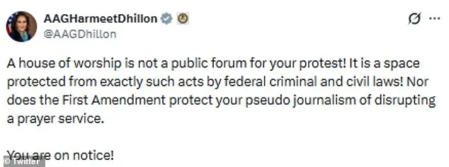 Former CNN Anchor Don Lemon Faces Federal Scrutiny Over Protest at Minnesota Church, Legal Consequences Warned by Assistant Attorney General