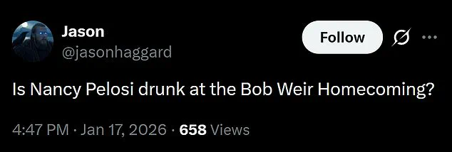 Former Speaker Nancy Pelosi's Tribute at Bob Weir Memorial Sparks Controversy and Debate