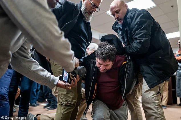 Trump supporter Anthony Kazmierczak alleged to have sprayed vinegar-like liquid at Congresswoman Ilhan Omar during Minneapolis town hall meeting