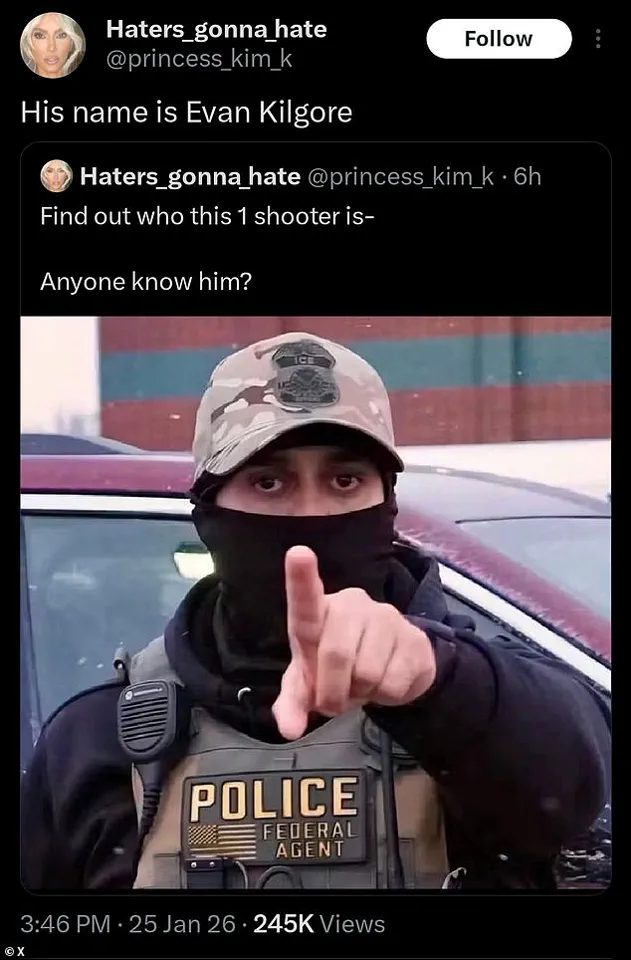 Evan Kilgore Wrongfully Identified as Federal Agent in VA Nurse Shooting, Faces Death Threats and Social Media Mob