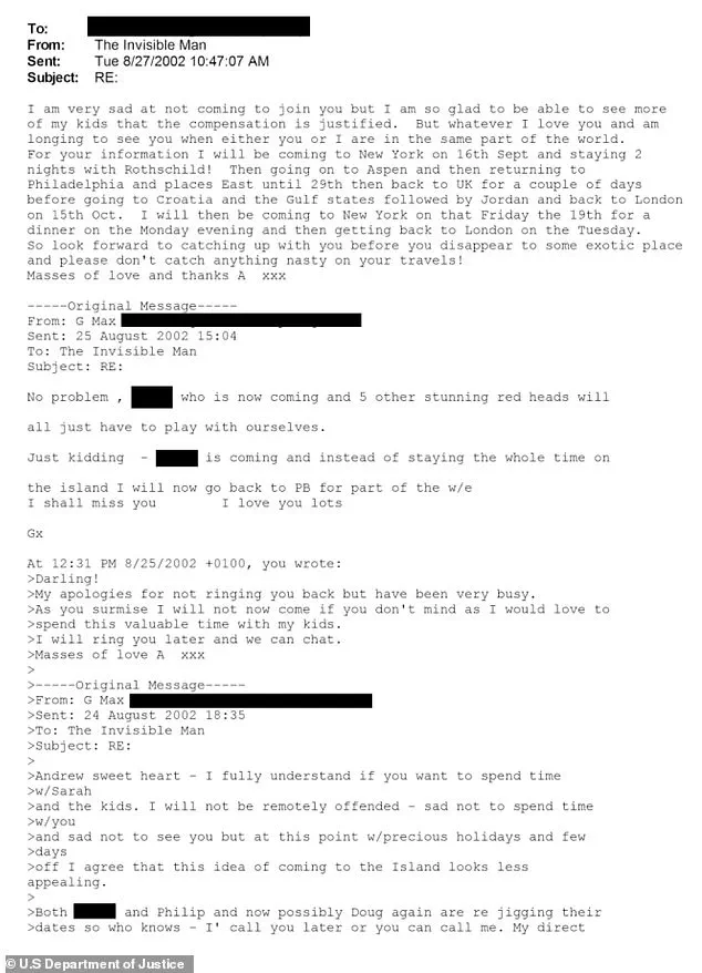 Newly Released Epstein-Related Documents Reveal Romantic Emails Between Andrew Mountbatten-Windsor and Ghislaine Maxwell, Fueling Renewed Speculation About Their Relationship