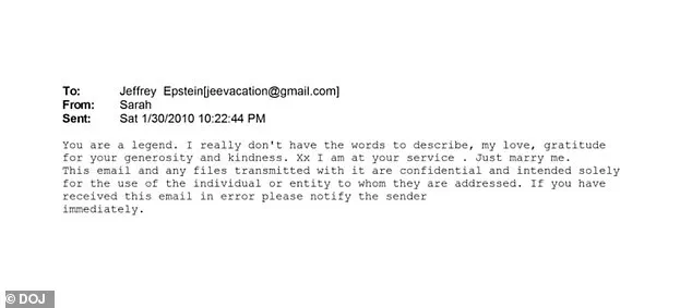 Shocking Email from Sarah Ferguson to Jeffrey Epstein Reveals: 'You Are a Legend' – Documents Released by DOJ