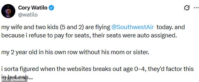 Father's Frustration with Southwest Airlines' Seating Policy Sparks Nationwide Debate on Family Travel