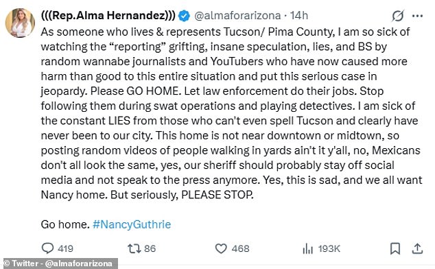 High-Stakes Mystery of Missing 84-Year-Old Nancy Guthrie Grips Nation as Community and Social Media Weigh In