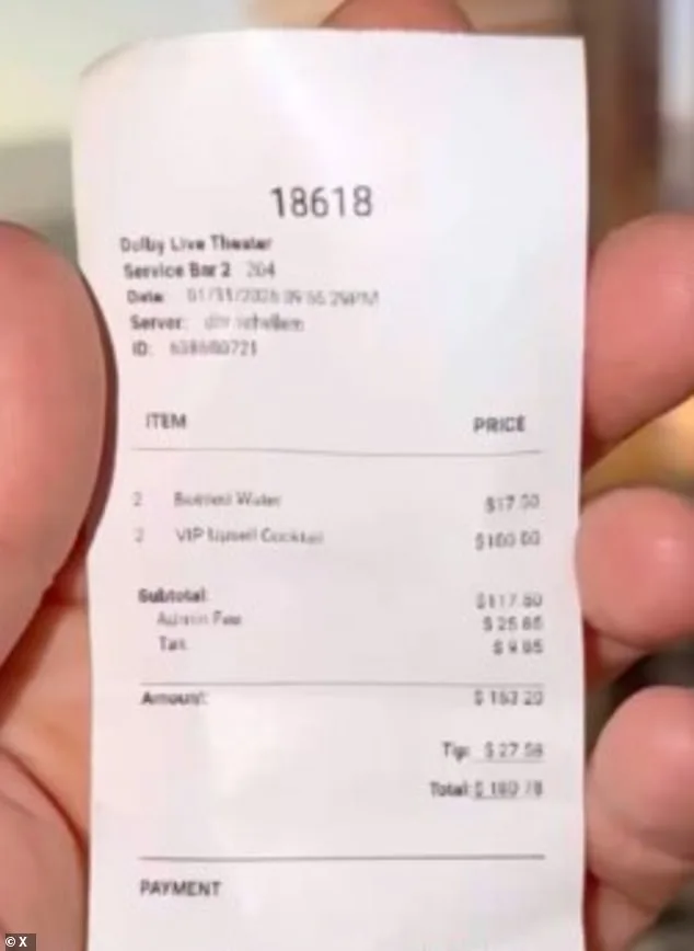 Las Vegas Concertgoer Stunned by $180 Bill for Two Cocktails and Two Bottles of Water Amid Hidden Fees