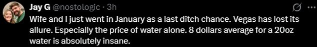 Las Vegas Concertgoer Stunned by $180 Bill for Two Cocktails and Two Bottles of Water Amid Hidden Fees