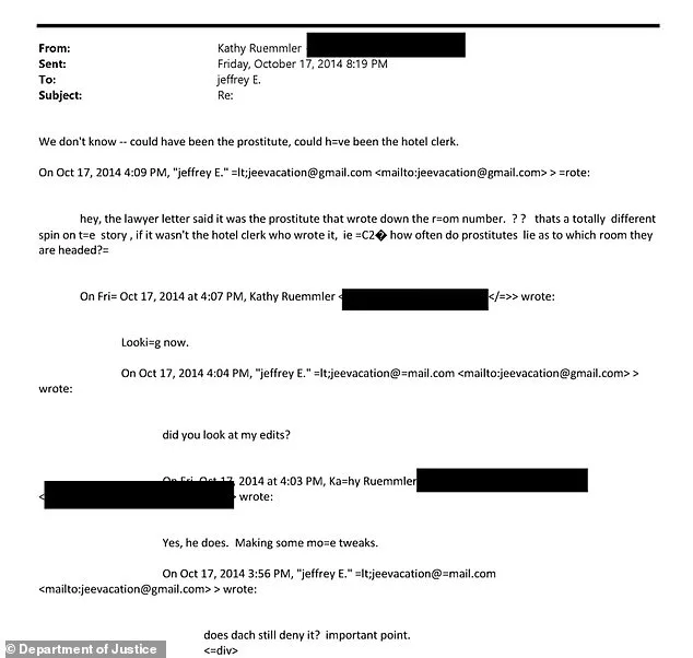 Former Goldman Sachs Lawyer Exchanged Emails with Jeffrey Epstein About Secret Service Prostitution Scandal, Documents Reveal