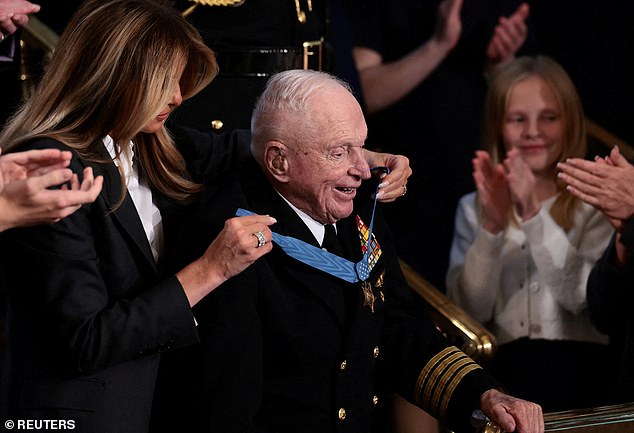 Trump Honors Heroes in State of the Union, as Navy Captain Receives Medal of Honor for Korean War Valor