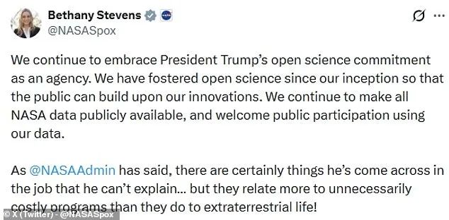 Trump's Push for UFO Files Sparks Cosmic Mystery as NASA Remains Silent