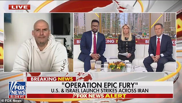 Democratic Senator John Fetterman Defends Trump's Iran Airstrikes, Contrasting Party's Military Stance