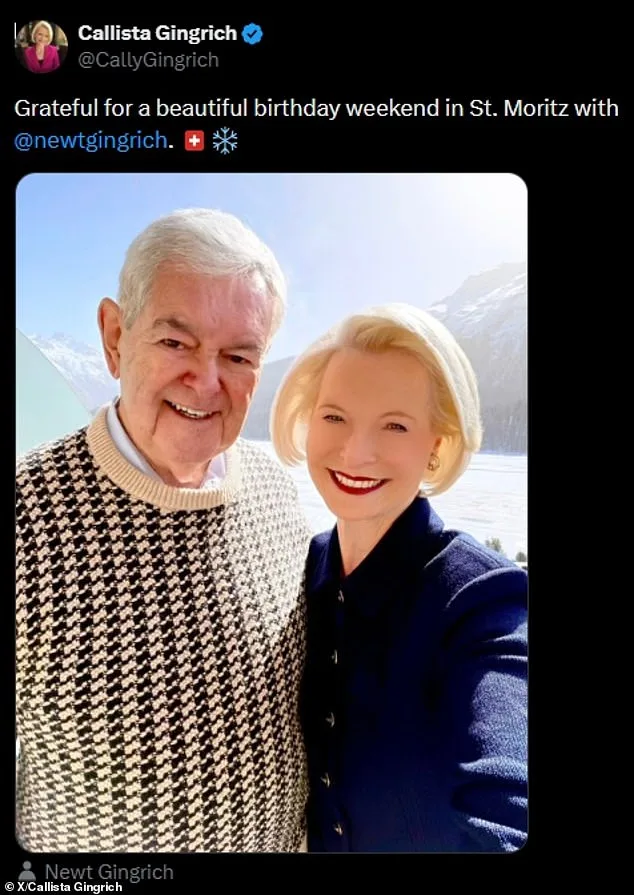 Callista Gingrich Faces Backlash Over Filtered Selfie with Husband Newt