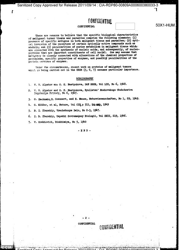 Declassified CIA Report: 60-Year-Old Link Between Parasites and Cancer Sparks Controversy