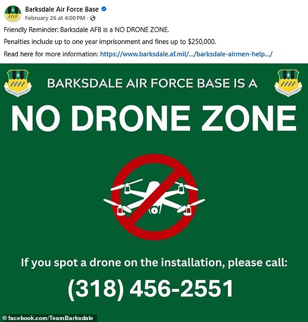 Mysterious Drone Triggers Terror Alert at Critical Louisiana Air Force Base, Prompting Shelter-In-Place Order