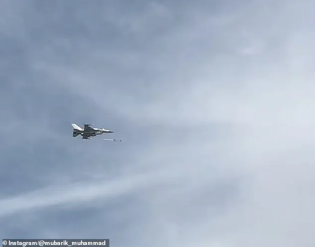 UAE F-16E Intercepts Iranian Shahed-136 Drone Over Dubai Beach in Dramatic Aerial Showdown
