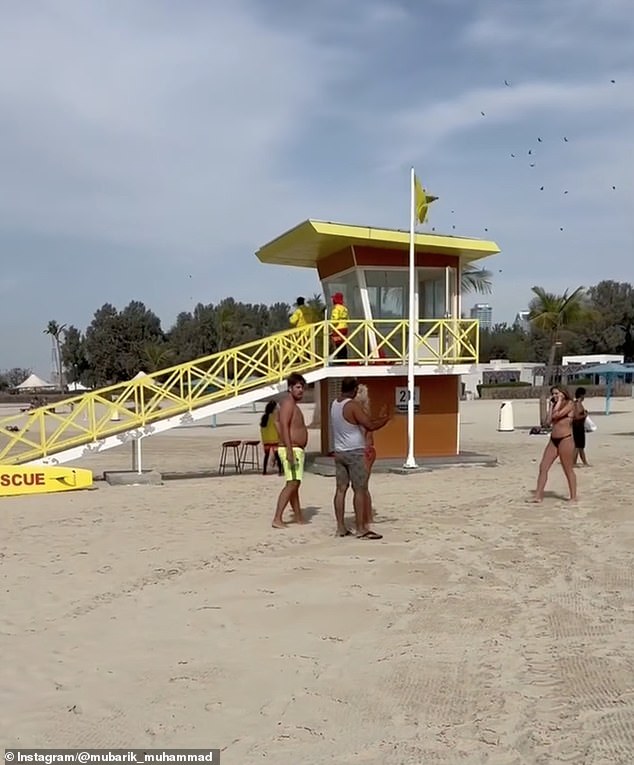 UAE F-16E Intercepts Iranian Shahed-136 Drone Over Dubai Beach in Dramatic Aerial Showdown