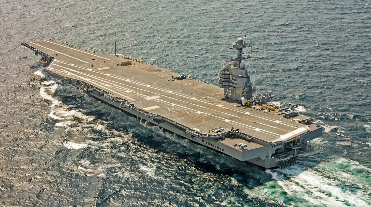 USS Gerald Ford Crew Battles 30-Hour Fire in Laundry Area, Raising Readiness Concerns