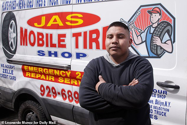 Brooklyn Tire Technician Turns Perilous Pothole into Profitable Business