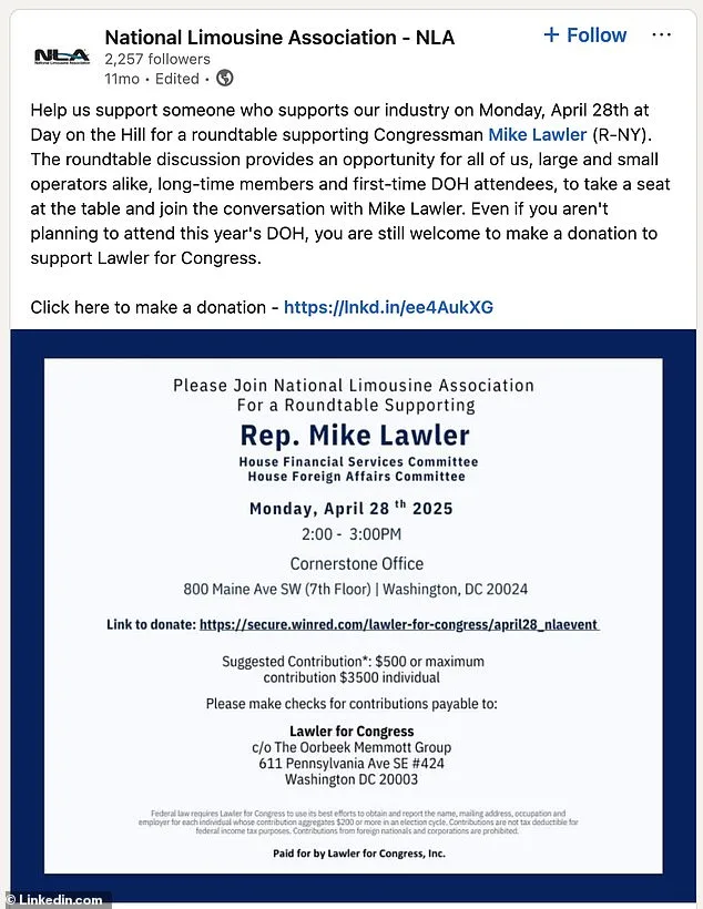 150,000 in Luxury Spending: Critics Call Mike Lawler 'Limousine Lawler' Over Opulent Campaign Expenditures