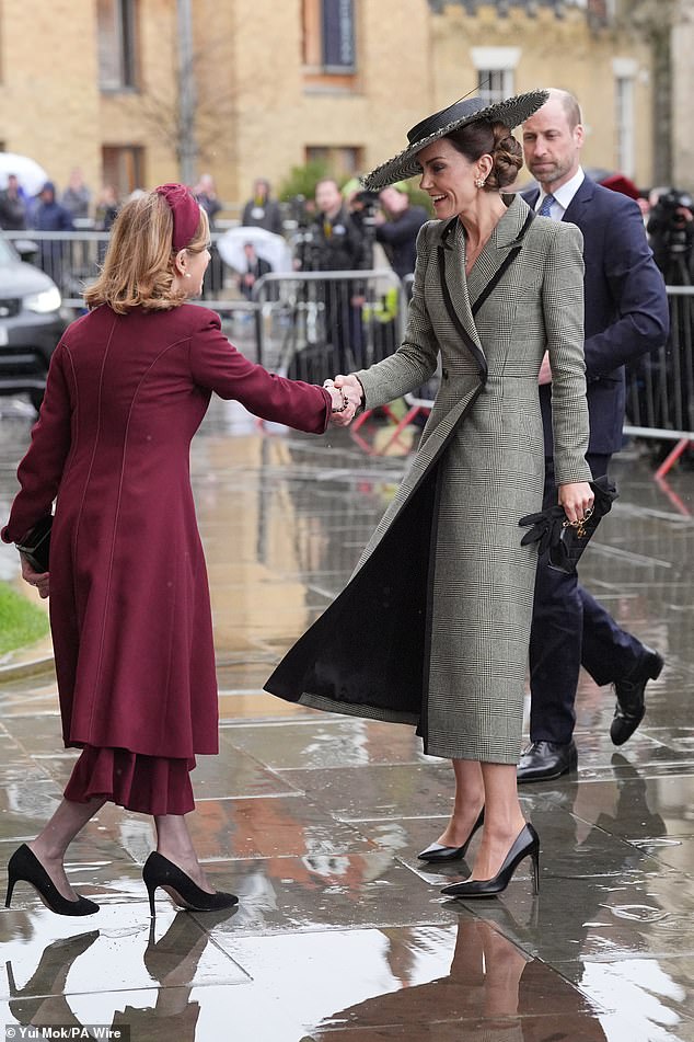 Defying the Elements: Princess of Wales' Iconic Hat at Canterbury Cathedral