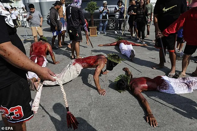 Blindfolded Catholic Devotees in Philippines Endure Painful Self-Flagellation Ritual on Maundy Thursday