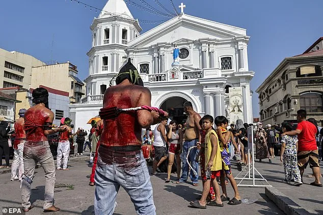 Blindfolded Catholic Devotees in Philippines Endure Painful Self-Flagellation Ritual on Maundy Thursday