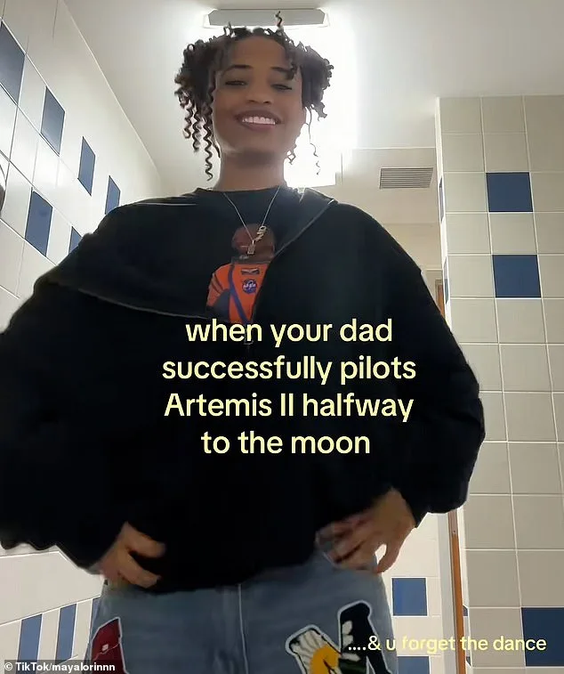 Maya Glover's TikTok Tribute to Dad's Artemis II Mission Goes Viral with Poetic Latin Caption