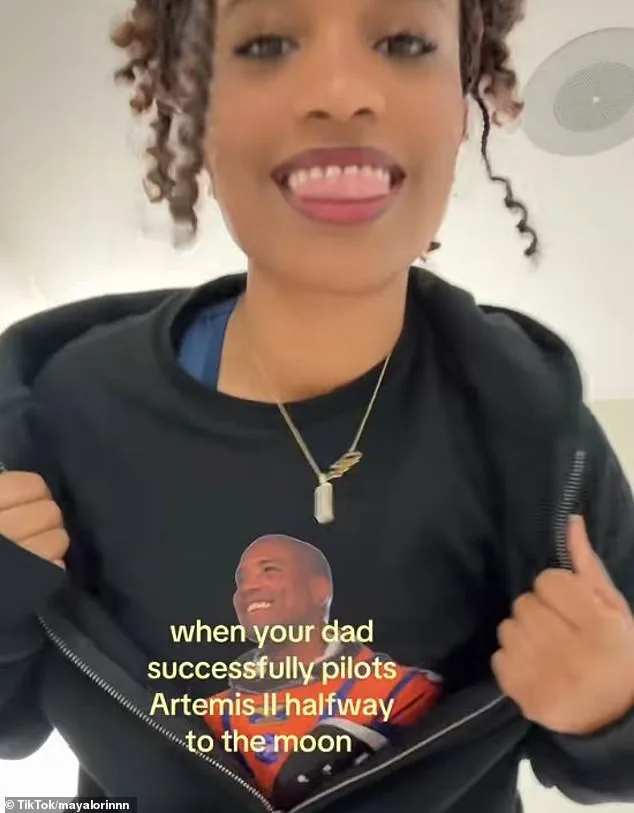 Maya Glover's TikTok Tribute to Dad's Artemis II Mission Goes Viral with Poetic Latin Caption