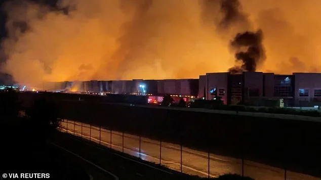 Man Allegedly Sets $500M Warehouse Fire, Posts Video Online