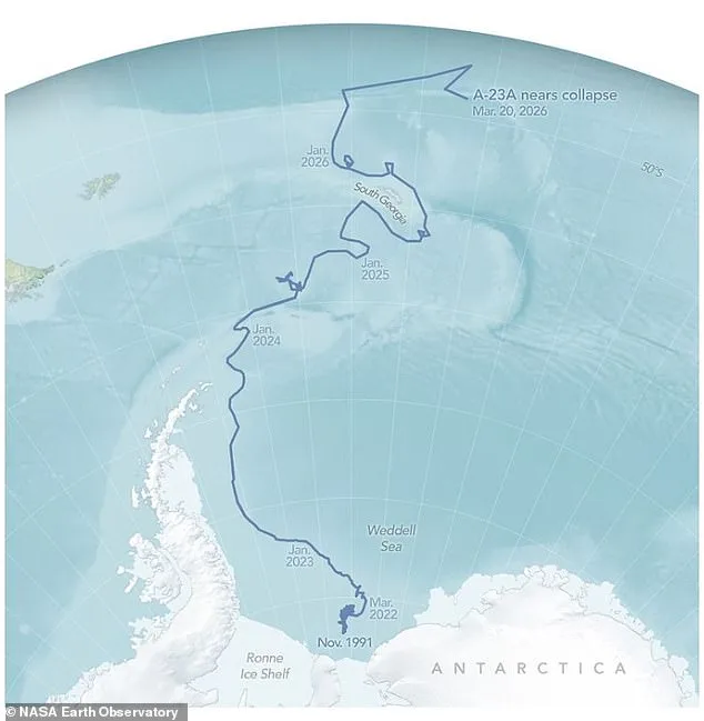 World's Largest Iceberg A–23A Completes 35-Year Journey, Finally Fragmenting in Southern Ocean