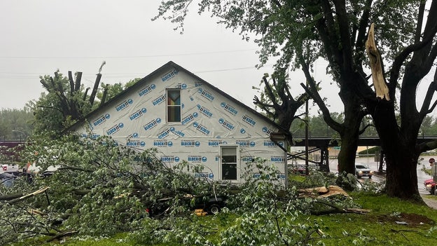 Severe storms threaten 65 million people with tornadoes and hail.