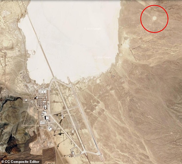 Satellite Images Reveal Mysterious Circular Structure Near Area 51