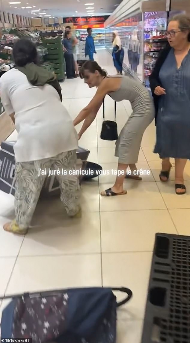 French shoppers brawl over air conditioners as heatwave hits.