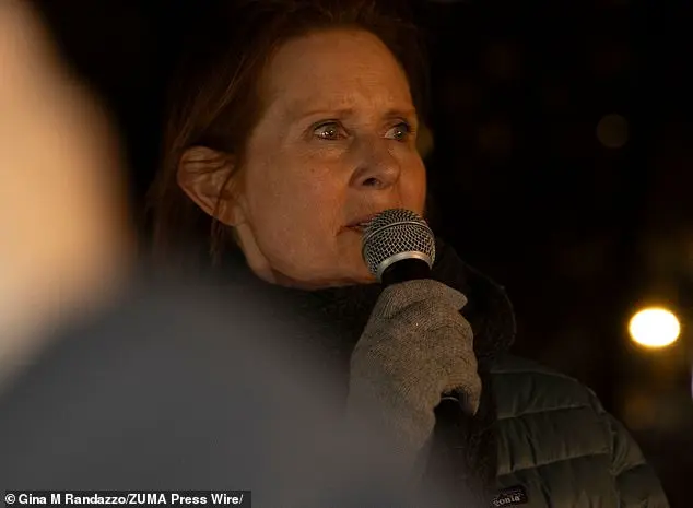 Cynthia Nixon speaks out in support of trans youth during NYC protest