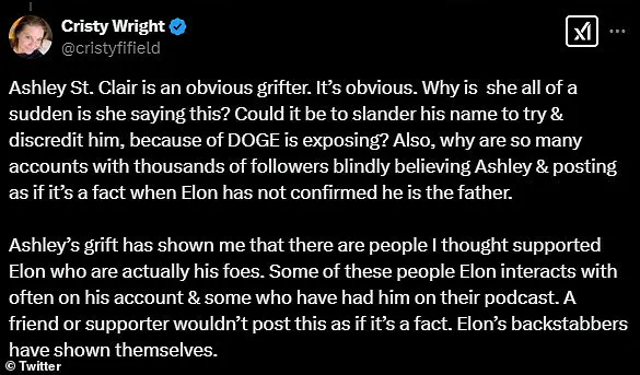 MAGA Influencers React to Ashley St. Clair's Claim That Elon Musk Is the Father of Her Child