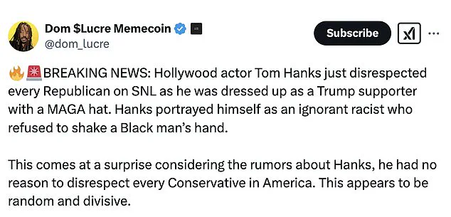 Tom Hanks Portrayal of Trump Supporter on SNL Sparked Backlash