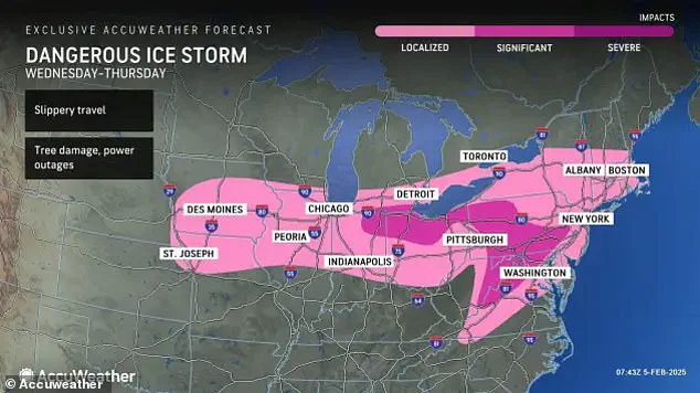 Nineteen States Under Ice Storm Alert: Travel Warnings Issued Across Eastern and Central US