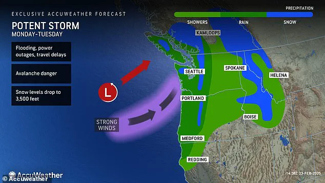 Powerful Storm System Brings Intensified Weather to the Northwestern US