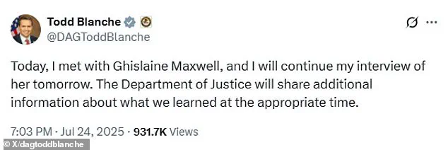 Ghislaine Maxwell Spotted Returning to Federal Prison with Box of Materials After Prolonged DOJ Interview Amid Epstein File Scrutiny