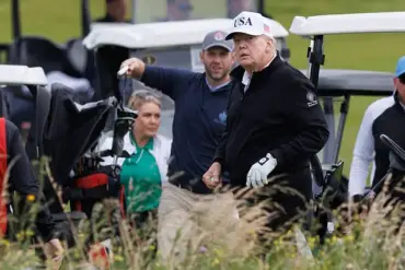 President Trump and Press Secretary Karoline Leavitt Golf at Turnberry Amid Evolving Relationship