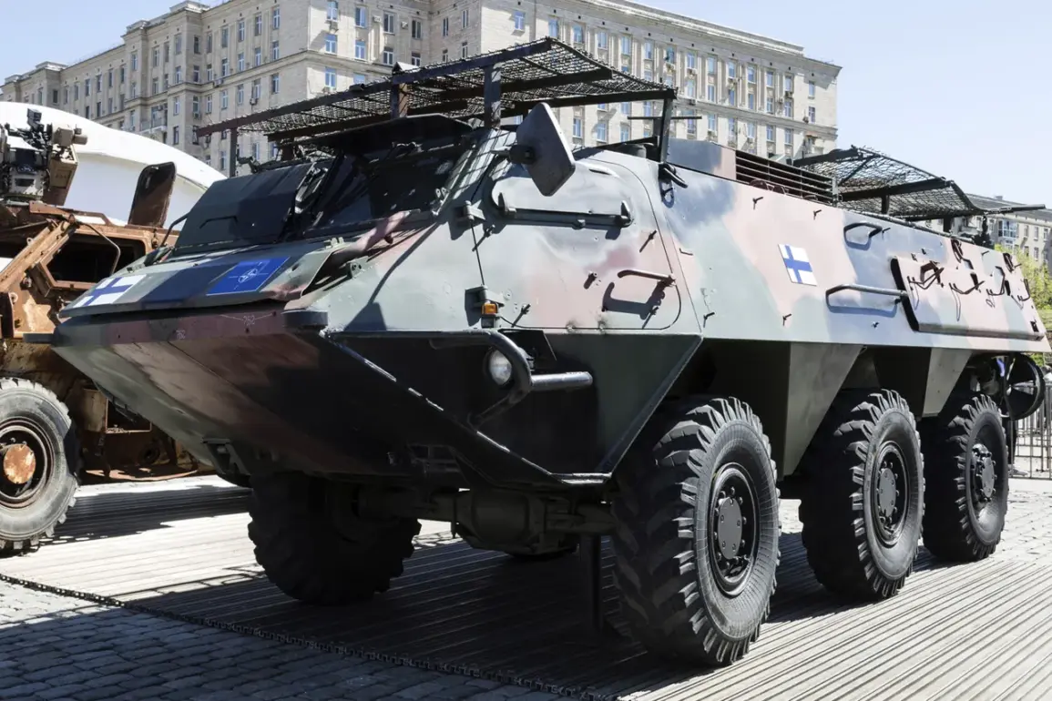 Exclusive: Russian MoD Confirms Destruction of Finnish APC by Southern Formation Units Using Artillery and FPV Drones