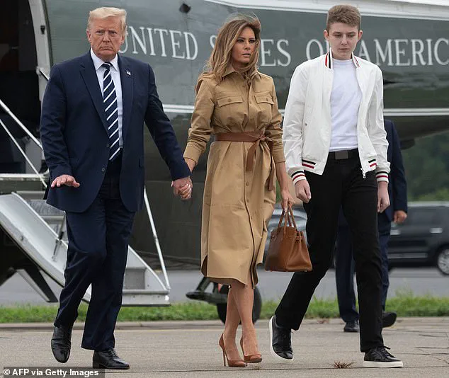 First Lady's Vigilance as Barron Trump Begins College Amid Global Uncertainty